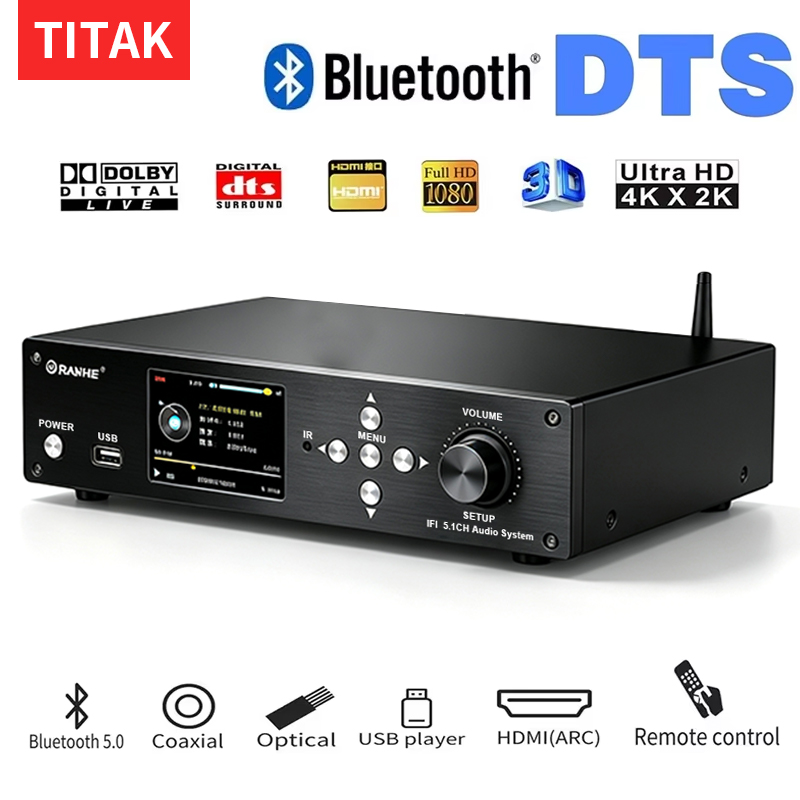 Audio And Music Splitter - Original 5.1-Kanal-Audio-Decoder USB U-Disk Musikwiedergabe Bluetooth