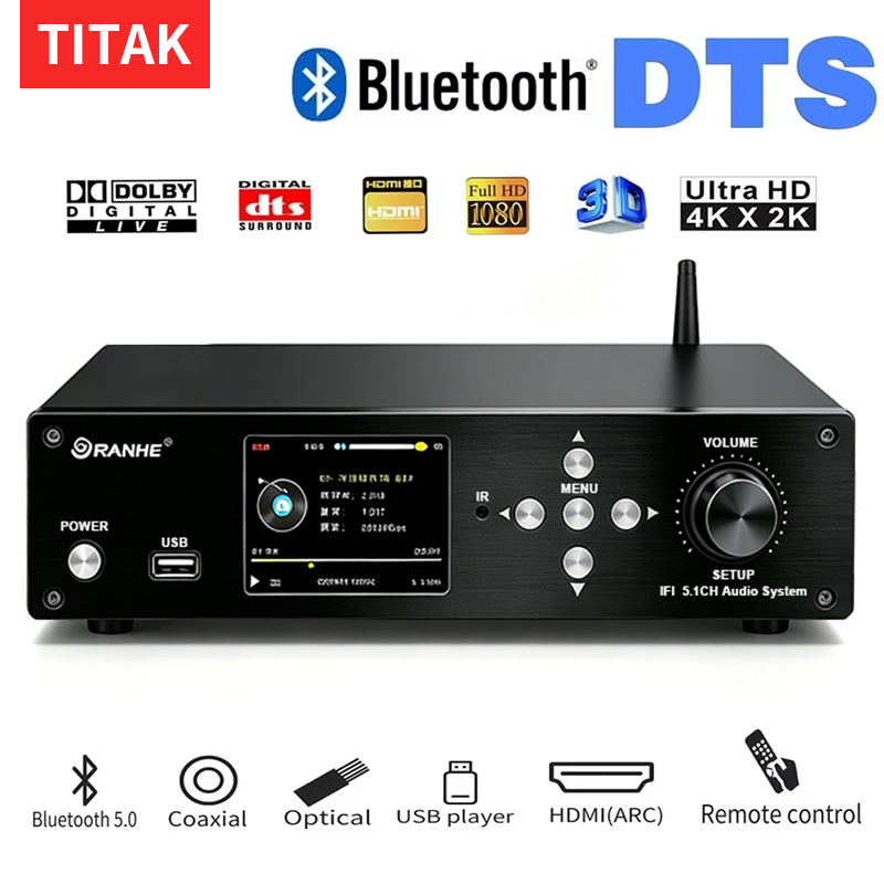 Audio And Music Splitter - Original 5.1-Kanal-Audio-Decoder USB U-Disk Musikwiedergabe Bluetooth
