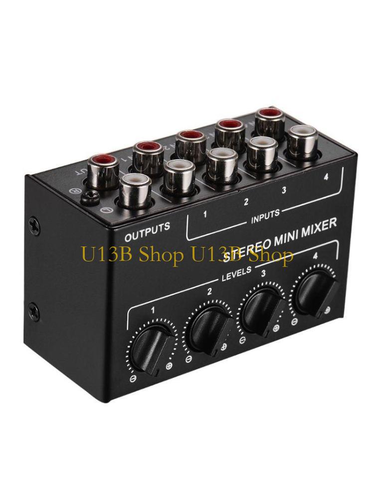 Audio And Music Splitter - U13B 4-Kanal-Passivmischer, Mixer, Mixer, Stereo-Dispenser für