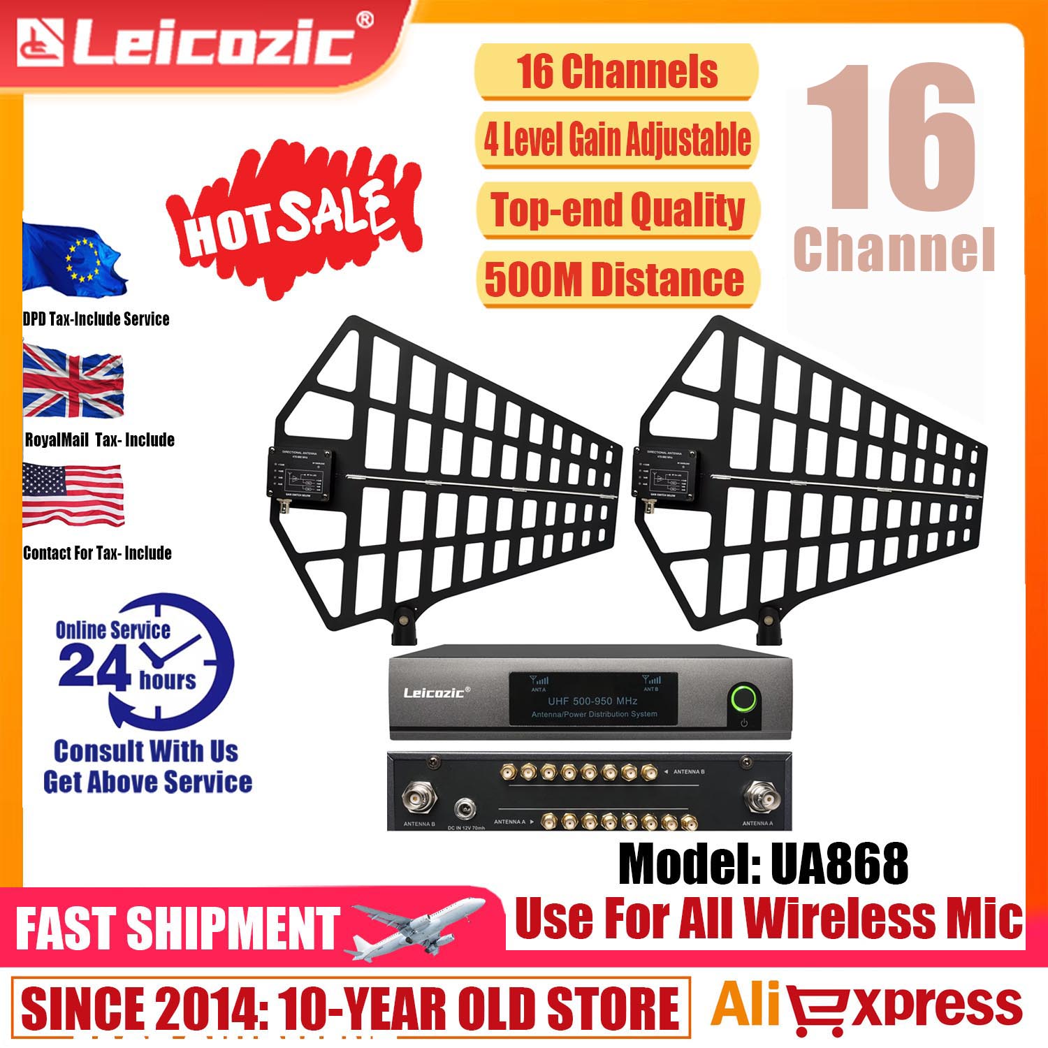 Audio And Music Splitter - Leicozic 8 Kanal Antenne Verteilung System