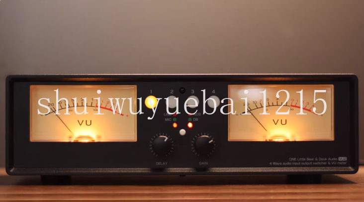Audio And Music Splitter - VU2 Musikpegelmesser, analoges VU-Meter, Vier-in-Eins-Audio-Switcher/Splitter mit