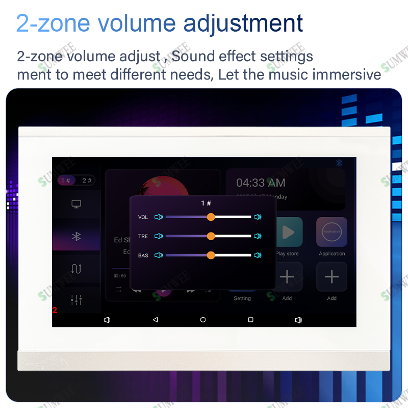 7 Zoll Touchscreen 2-Zonen Sma – Audio Music System For Home Bewertung und Preis