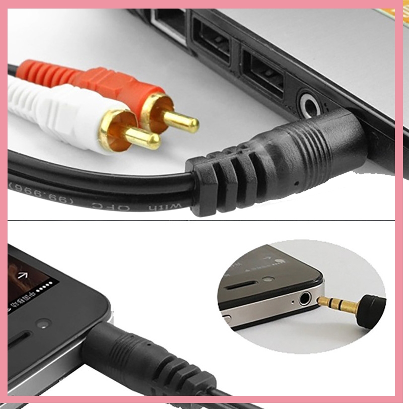 3,5mm Stereo-Stecker auf 2 RCA – Audio And Music Splitter Bewertung und Preis